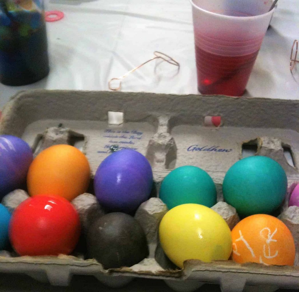 Dyeing Easter Eggs