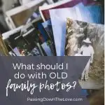 What should I do with old family photos