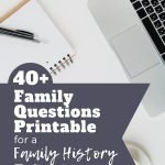 Family history interview questions printable