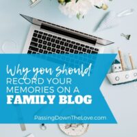 Hobby blogging for family memories