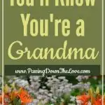 16 ways you know you're a grandma for pinterest