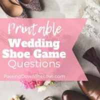 Printable Wedding Shoe Game