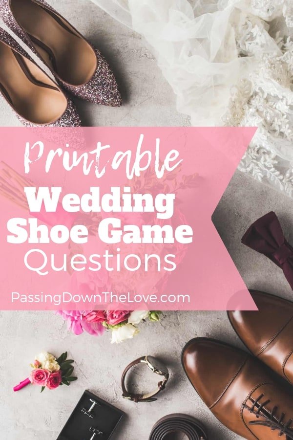 Printable Wedding Shoe Game