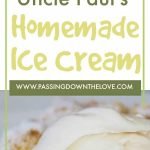 Homemade Vanilla Ice Cream Recipe