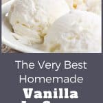 Homemade vanilla ice cream recipe