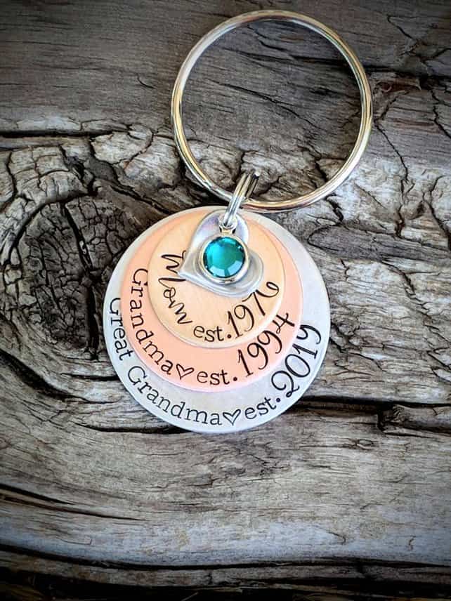 Grandma discount keychain personalized