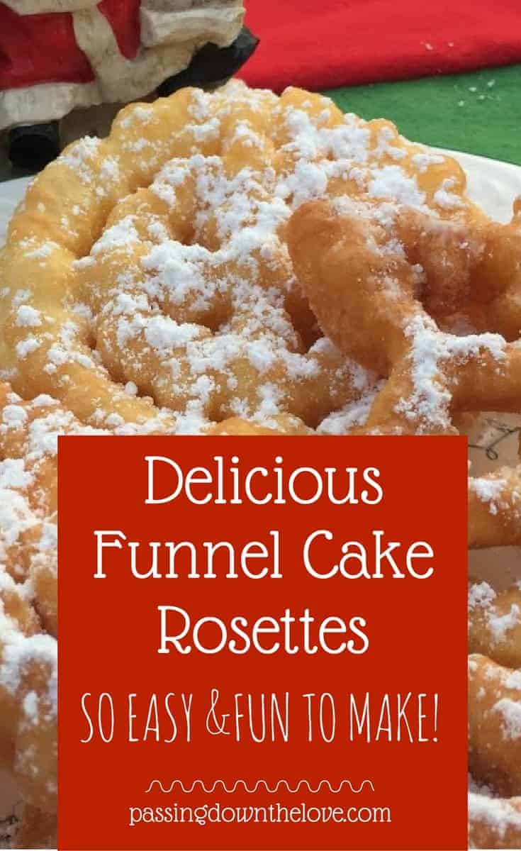 If you love funnel cakes, you'll love these rosettes. They are fun to make, and oh, so good! Cookie making is a Christmas tradition.