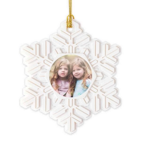 Gift for new Grandma snowflake Christmas ornament