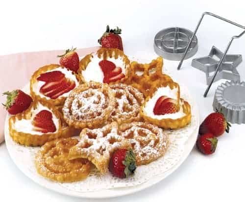 Funnel cake rosettes recipe