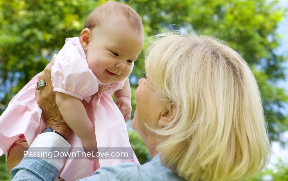 Grandma and baby