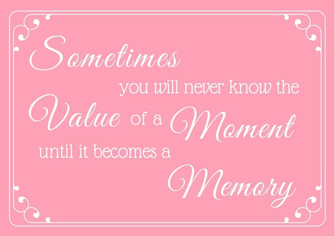 Value of a Moment PDF