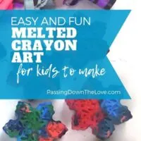 DIY Melted Crayon Art