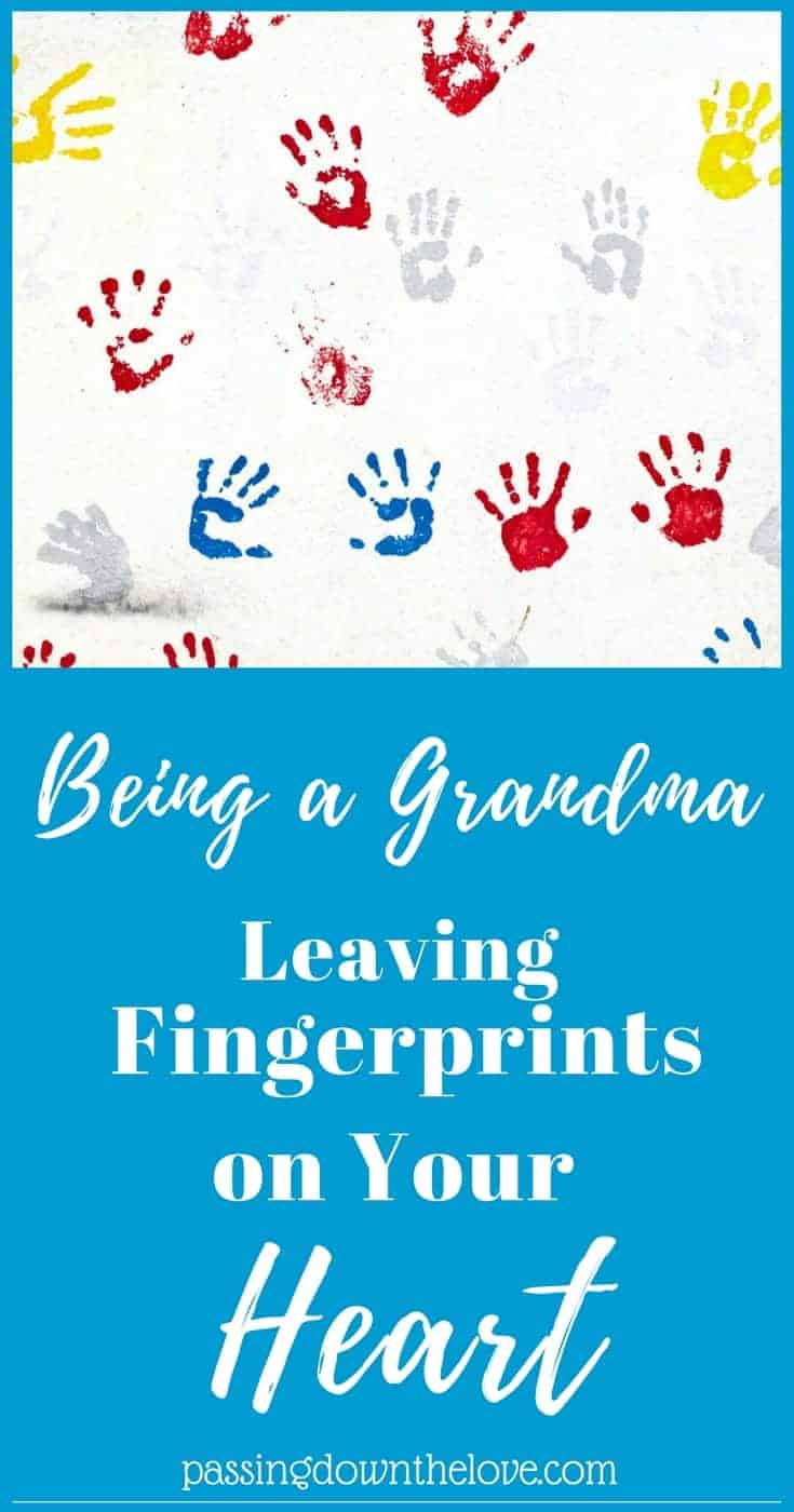 Grandchildren leave fingerprints on your heart. Here are some thoughts from a Grandma who feels lucky and blessed with a Grandparents love. #grandparents #love #grandchildren #fingerprints #heart