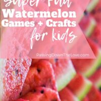 Watermelon games and crafts for kids