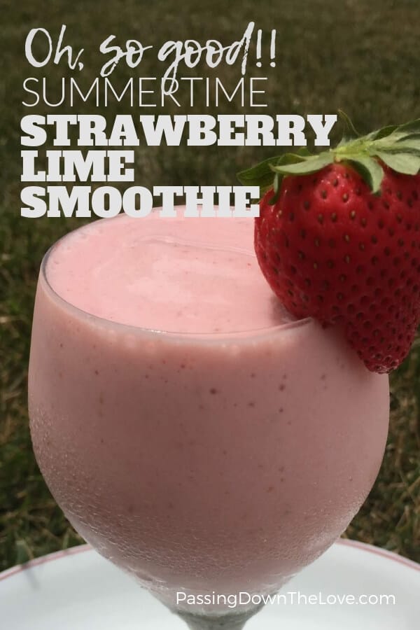 STRAWBERRY LIME SMOOTHIE
