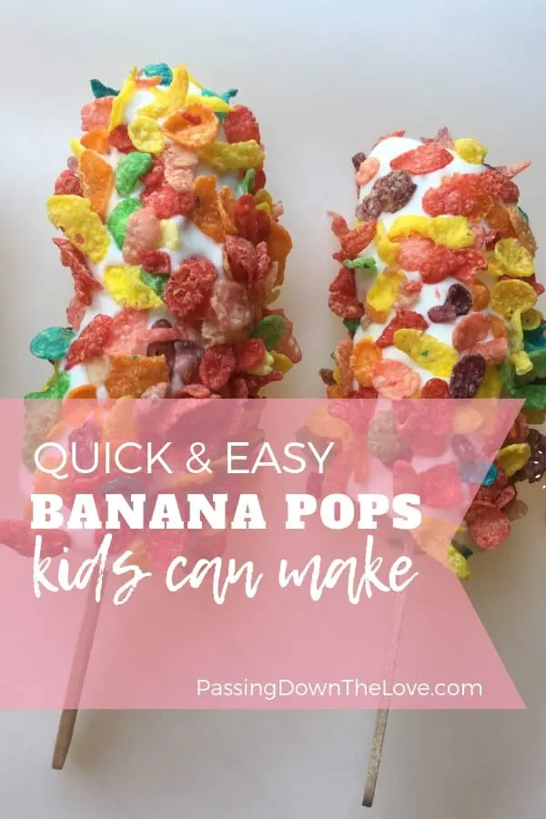 frozen banana pops recipe