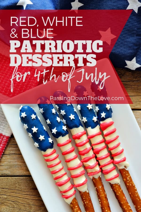 Patriotic red, white, & blue desserts