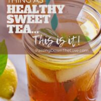 Healthy sweet tea recipe