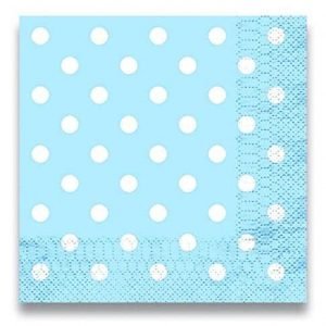 blue baby shower napkins