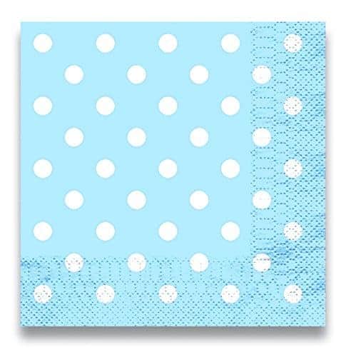 blue baby shower napkins