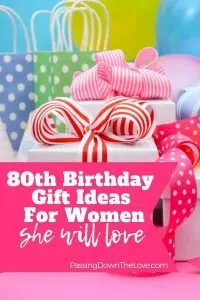 80th birthday gifts she will love