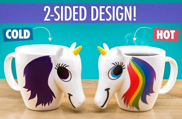 Unicorn color-changing mug