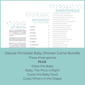 baby shower games bundle