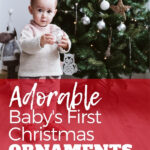 Baby with Christmas tree
