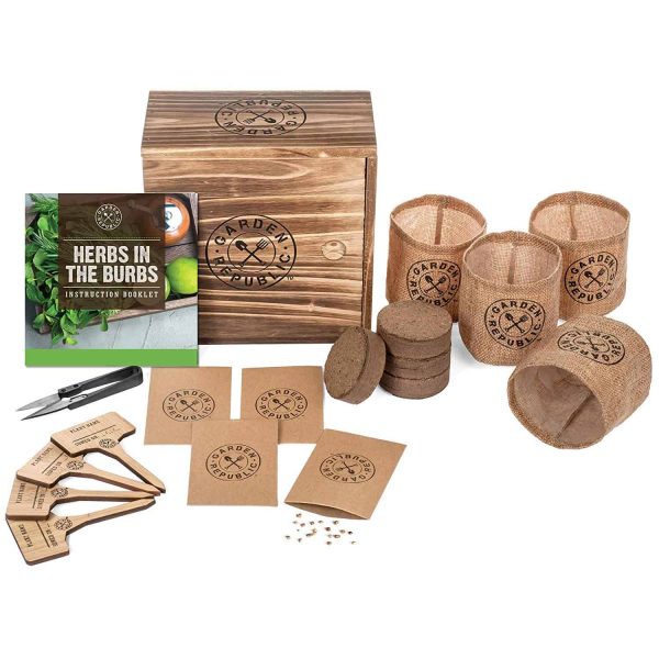 Herb garden starter kit for mothers day