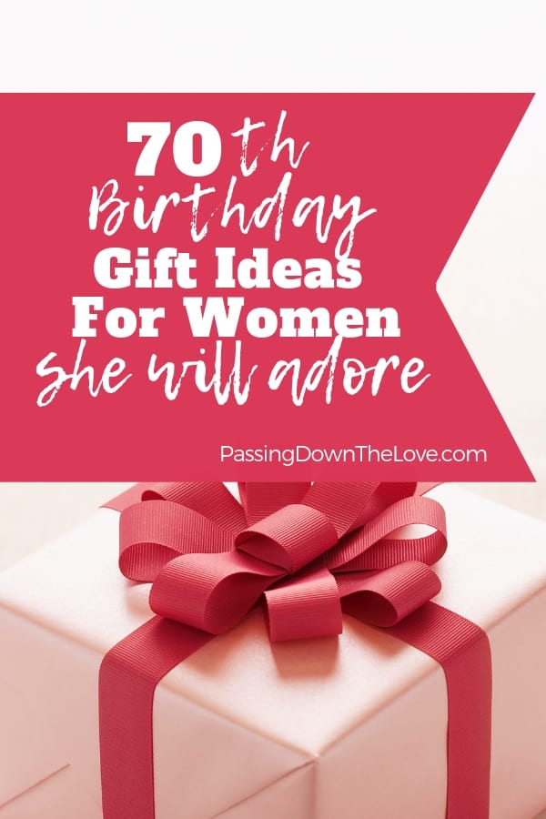 70th birthday gifts for women