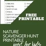 Nature scavenger hunt