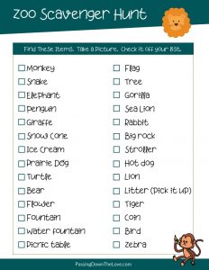 A Enjoyment Zoo Scavenger Hunt Printable Young children Will Appreciate photograph relating to Zoo Scavenger Hunt Printable titled A Pleasurable Zoo Scavenger Hunt Printable Children Will Delight in