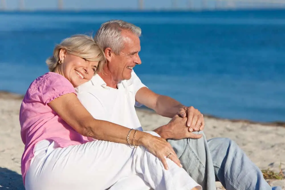 Man and woman on the beach