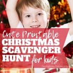 Christmas Scavenger Hunt Printable