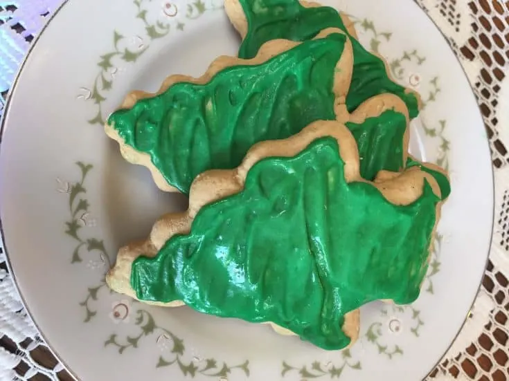 Christmas tree cookies