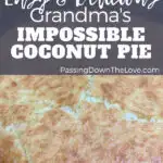 Coconut pie