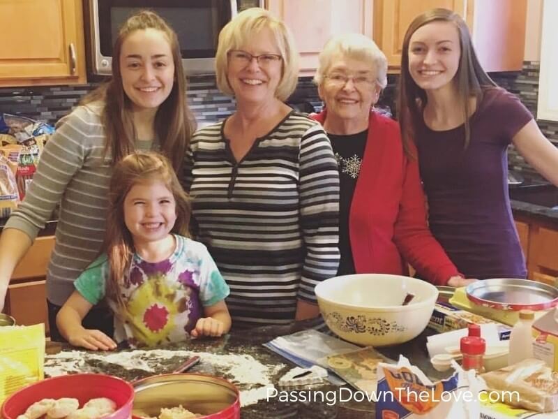 Baking Christmas cookies