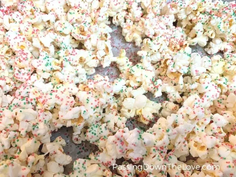 White chocolate popcorn