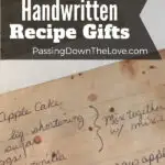 handwritten recipe